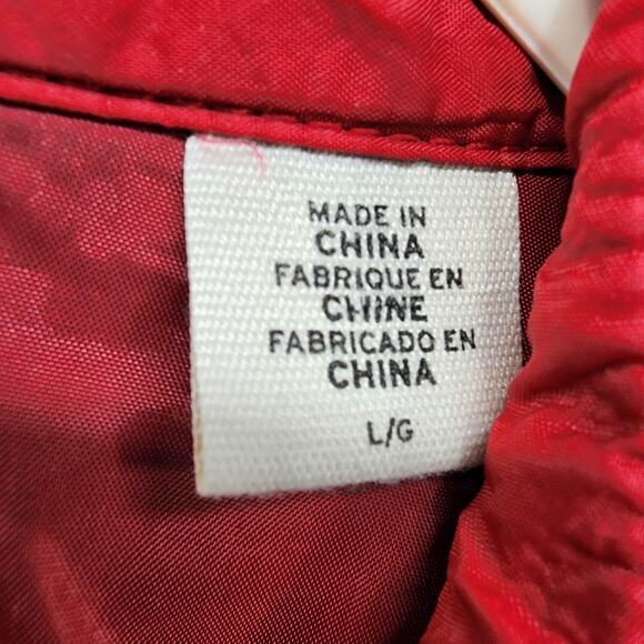 Levi’s Jacket Mens L Black Red New York Giants NFL Shacket Moleskin Embroidered - Picture 10 of 16